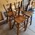 4 vintage oak bar stools 2 thumbnail
