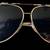 Vintage Aviator Sunglasses Glass Lenses Metal Frames Dark w/ Case 2 thumbnail
