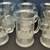 Decanter Carafe  + 6 Beer Steins + 6 Snifters Etched Ship Bar Glass 12 thumbnail