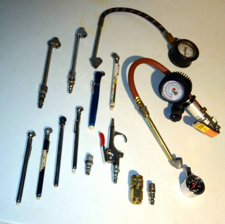 Lot of Assorted Air Guages and Accessories 1