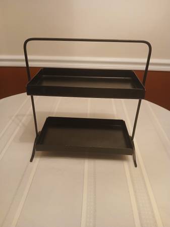 Black Tray Stand- Metal 1
