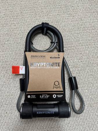 Kryptonite U-Lock **Level 5 - Maximum Security** NEW with cable 1