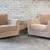 2000s Ligne Roset Velvet 'Rive Droite' Chairs by Didier Gomez - A Pair 4 thumbnail