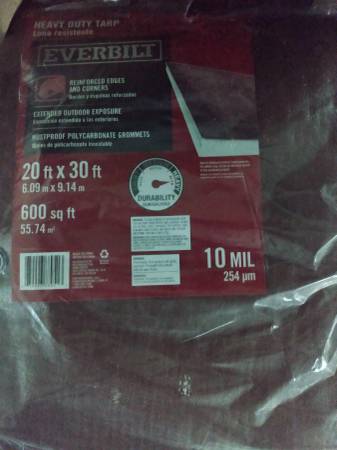 20 ft. x 30 ft. Brown/Silver Heavy Duty Tarp 1