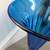Blenko Art Glass 8721L Sapphire Blue Trumpet Vase 11" tall 10 thumbnail