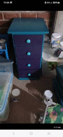 nightstand blue and purple color 1