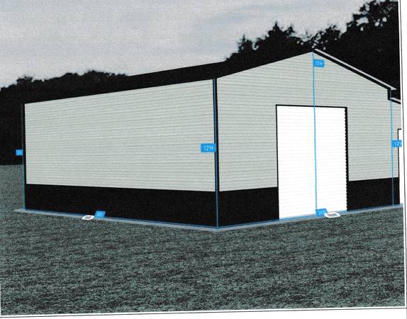 24X30X12 PLUS ADDITIONAL12X30 SIDE ATTACHED GARAGE - $21,11963435874547075122