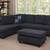 Black Sectional Couch. New 1 thumbnail