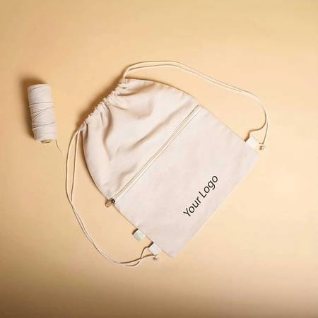 Customizable Cotton Drawstring Bags 1
