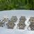 Snowflake Napkin Holder Rings-(silver metal) 9 thumbnail