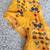 Like New Urban Outfitters Gold Floral Dress Size XS 4 thumbnail