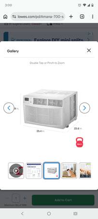 Large AC for cooling for large room area 1