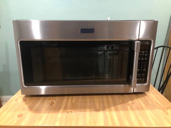 MAKE OFFER MICROWAVE Maytag Stainless Over-the-Range 1