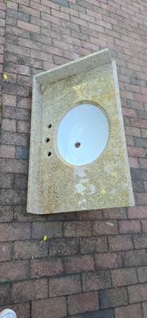 Granite vanity top and sink 1