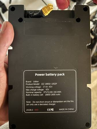 Two Isinwheel/Uditer MT30 Batteries for Sale 1