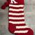 Christmas Stockings, Monogram Knit K & Plaid B, Large Velvet LIKE NEW 2 thumbnail
