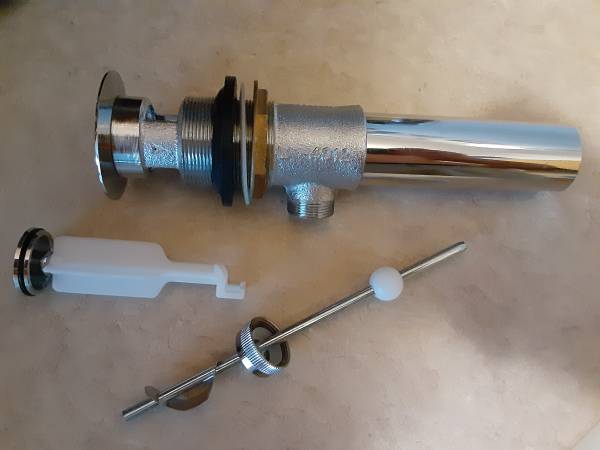 Moen sink pop up assembly 1