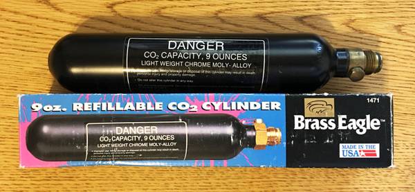 Brass Eagle 9 oz Refillable CO2 Cylinder 1