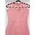 High-Neck Crisscross Cutout Pink Dress A-Line Party Dress S 3 thumbnail