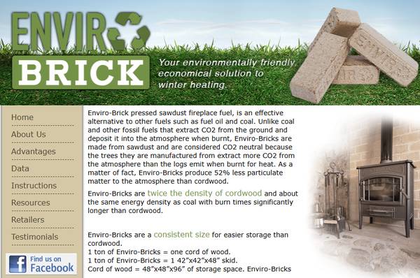 Fire wood Brick  $230 per ton  Grabers Oak Flooring       We load 1