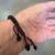 Oak9 adjustable green chalcedony and black onyx beaded macramé bracelet 5 thumbnail