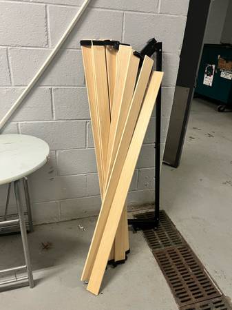 Full size bed slats untreated wood 1