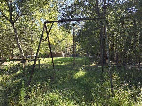 A frame with chain houst 1