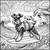 Shredding the Gnar!  Surfing Dogs Adult Grayscale Coloring book 7 thumbnail