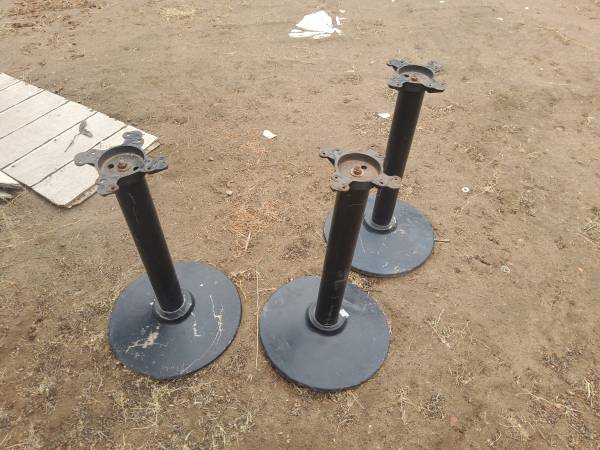 Restaurant table bases,5 total 1