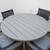 5-Pc Grey Metal Outdoor Dining Set 5 thumbnail