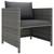 vidaXL Garden Lounge Set Grey PE rattan Eight-piece Removable Covers.! 2 thumbnail