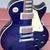 2007 Epiphone Les Paul Standard Pro Transparent Blue Burst Solid Body 3 thumbnail
