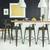 Outdoor 4 Metal Bar Stools 26'' Bar Height Industrial w/ Low 3 thumbnail