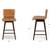 Pair of Article Sede Leather Swivel Counter Stools 10 thumbnail