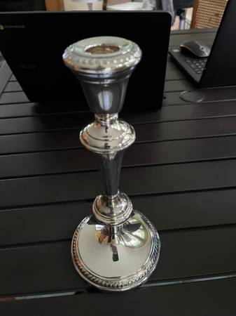 Silverplate Candlestick 1