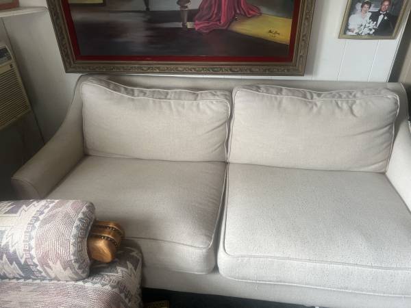 Sofa Couch Loveseat Beige - NO Texts or Emails 1