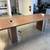 8 Ft x 3 Ft Walnut Laminate Rectangular Table. (2) Power & Data Module 2 thumbnail