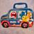 M&Ms 2002 Tin Lunchbox Bus Shaped Blue Handle Latch Vintage 2 thumbnail