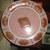 Vintage Japanese Red Lotus Charger Plate 4 thumbnail