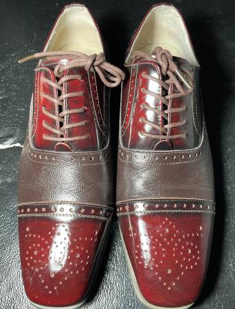 Zapatos de cuero Giorgio Venturi talla 9 #5925 burdeos, casi sin uso - $30 (Baldwin)63471465325059121