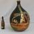 Flemish painted XL French Glass Demijohn 30 L. Bottle 1 thumbnail