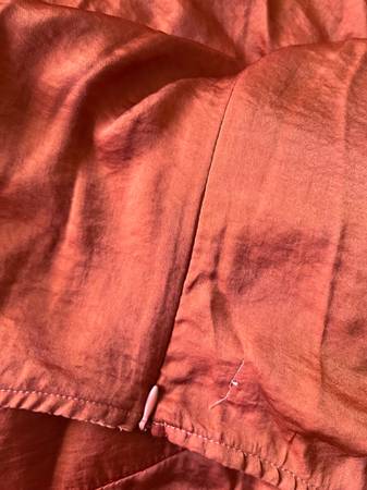 Orange Silky Dress – Size 4 - $40 (Tracy)63469943598595121