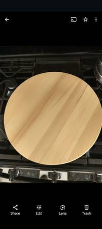 Brand New!😁Solid Rubber Wood Lazy Susan 1