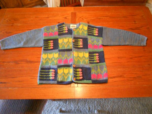 Vintage AMANO Handmade Patchwork Cotton Cardigan Bolivia 1