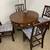 REDUCED Antique Pedestal Drum Table- CARD TABLE with 4drawers 4 thumbnail