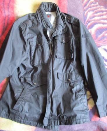 DH3 Men's Waterproof Parka Black Size XL New + Hood 1