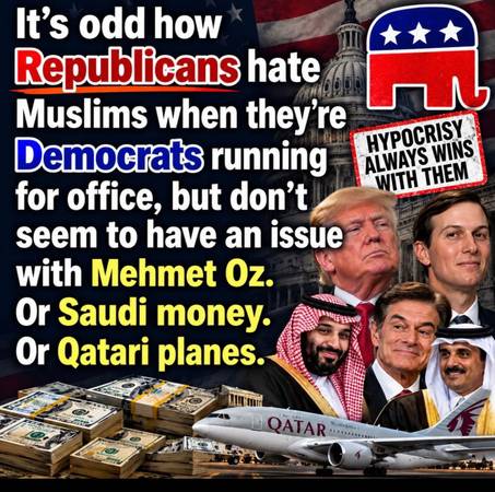 It's Odd That Republicans Only Hate Muslims When... 1