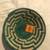 EL PASO SADDLE BLANKET SOUTHWEST DECORATIVE BASKET 9" GREEN [NEW] 9 thumbnail