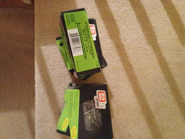NAILS:  Galvanized Spiral Deck Nails 1 lb box (NEW) - $7 (Shelby County Airport Area)63471122299777122