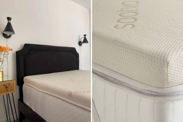 Saatva Luxury Cooling Graphite Memory Foam Topper, Full 1